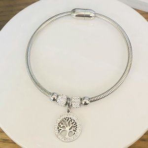 Silver Tree Of Life Bracelet